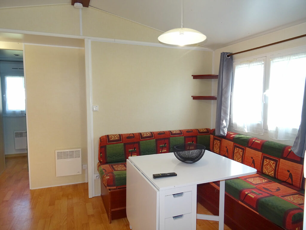 Salon spacieux- Mobil-home à Saint Jean de Monts- Mer et Soleil- Accès piscines inclus