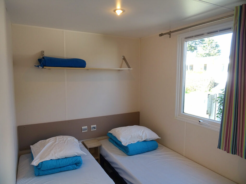 Location au camping - chambre enfants - Mobil-home 3 chambres climatisé